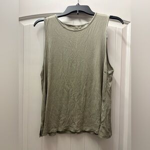 American Eagle Ribbed Tank Top - Sage Green